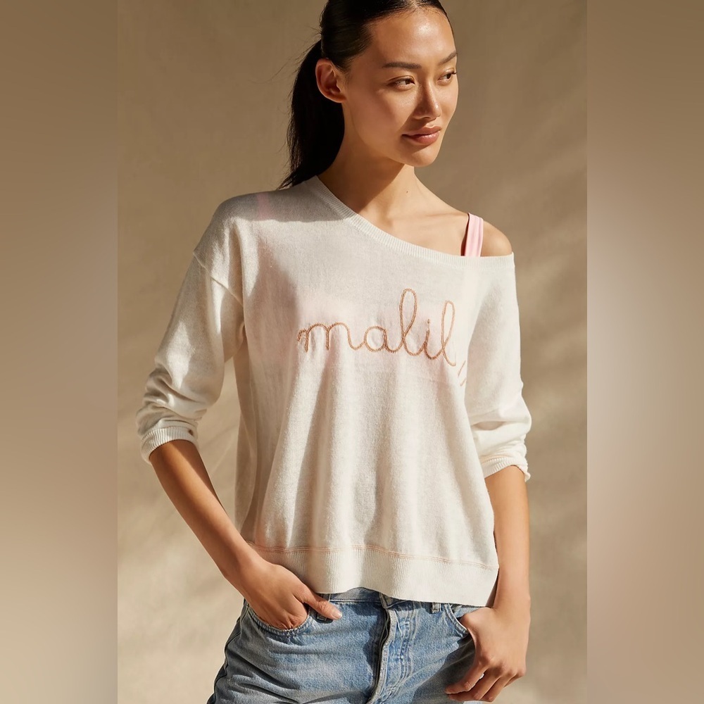 NWT! Anthropologie Central Park West Coastal Malibu Sweater - Size Small 📢